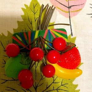 Luxulite Vintage Reproduction Fruit Brooch